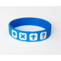 Custom Debossed Logo Silicone Bracelet for Promotion